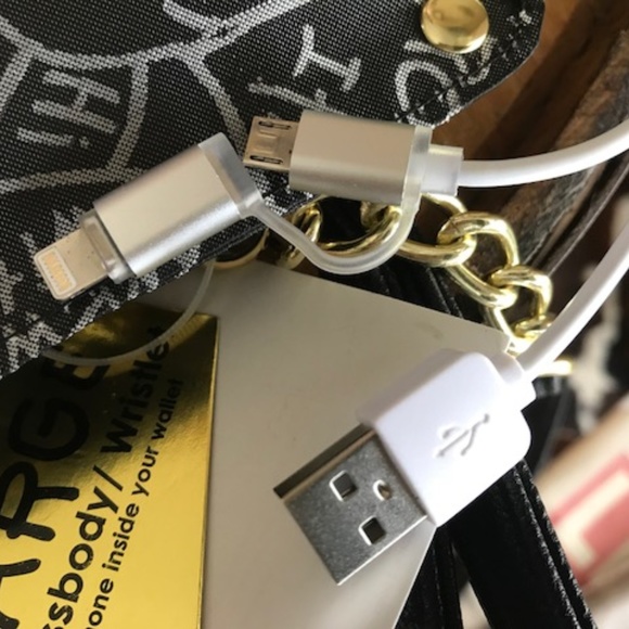 BETSEY JOHNSON "I'M IN CHARGE" Charging Roses Bag - Picture 6 of 8